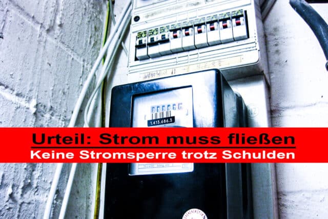 Strom muss fliessen