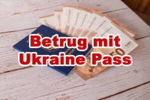 Ukrainischer Pass und 50 Euro Scheine