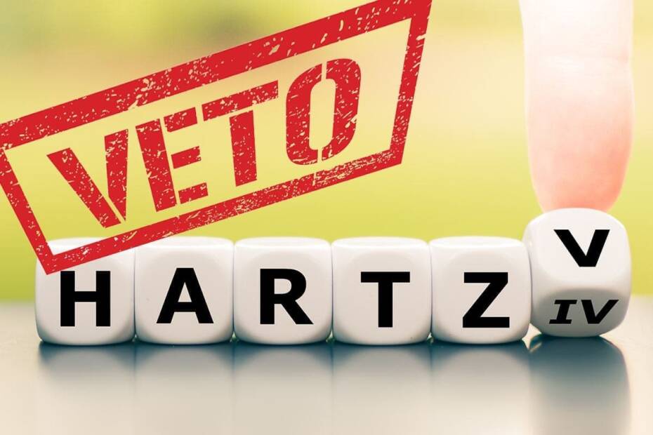 Hartz VI und V mit Veto durchgestrichen