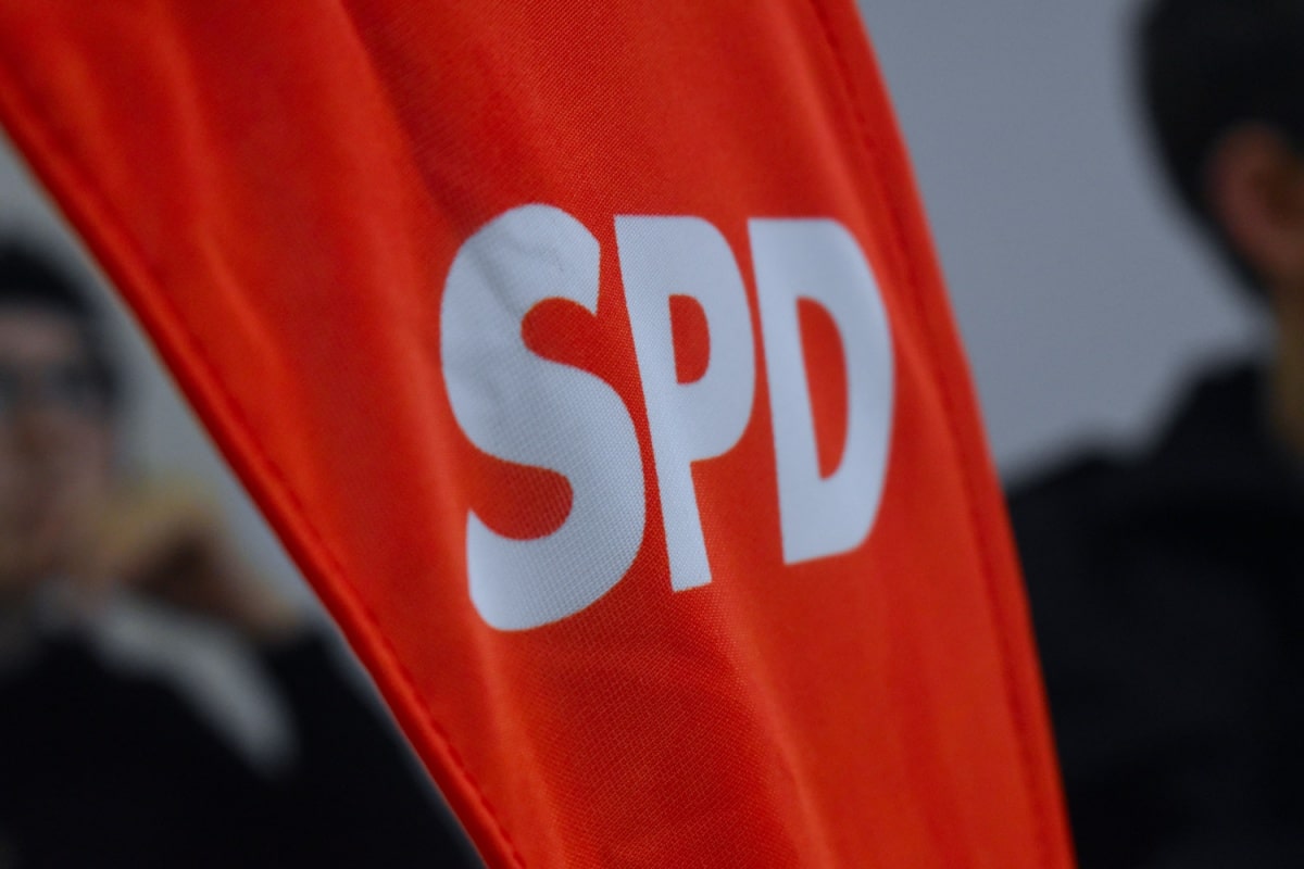 Rote SPD Fahne