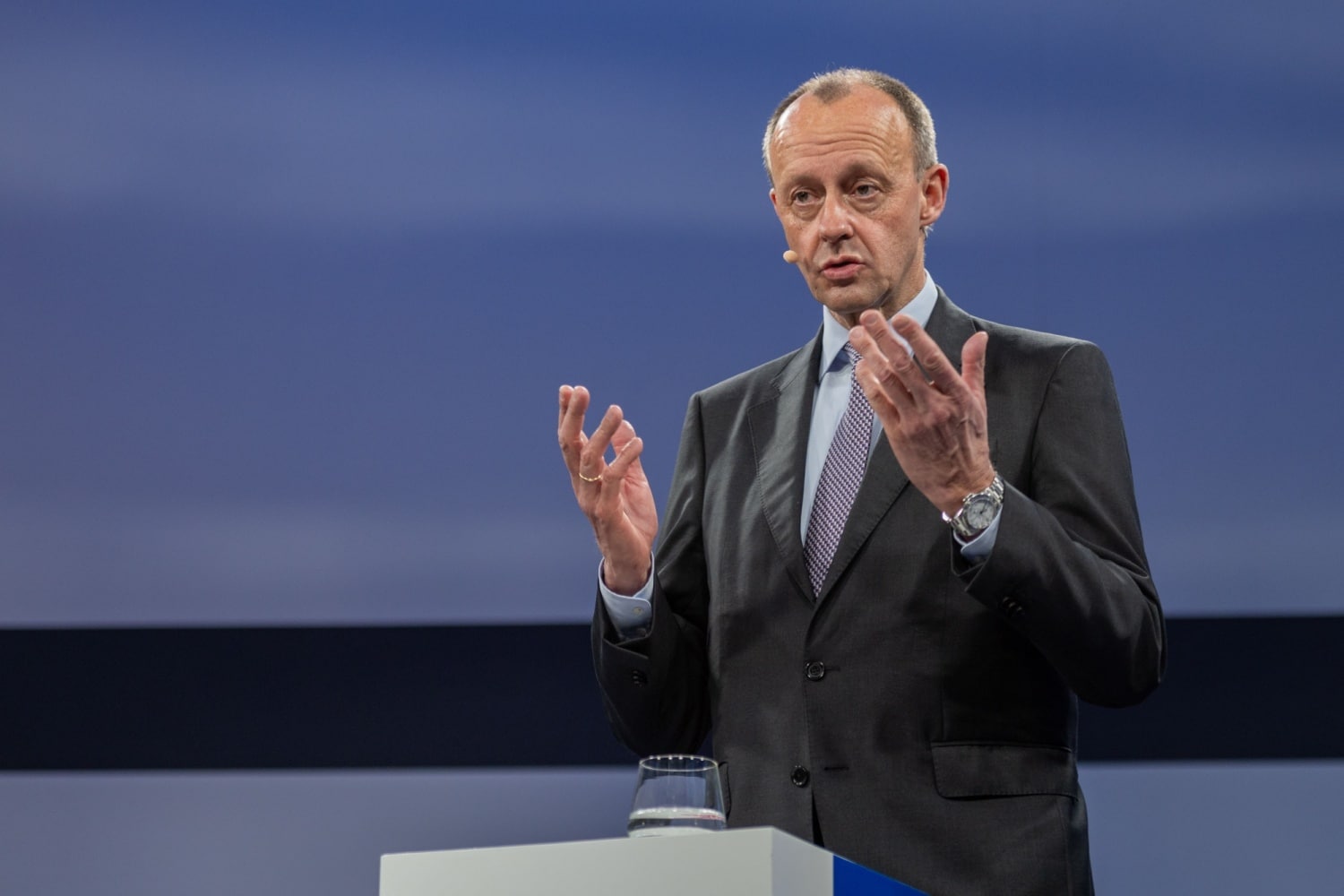 Friedrich Merz bei einer Rede
