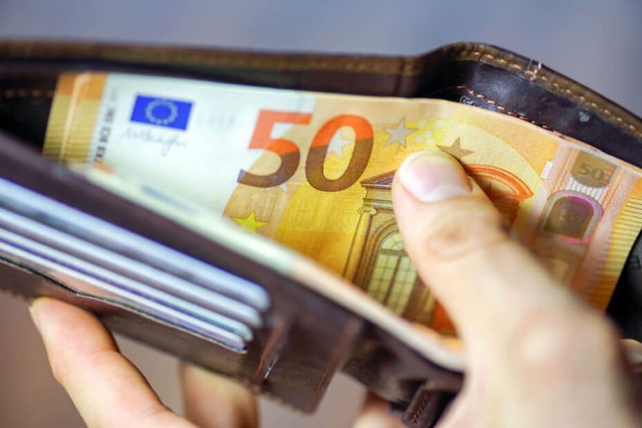 50 Euro Schein im Portemonnaie