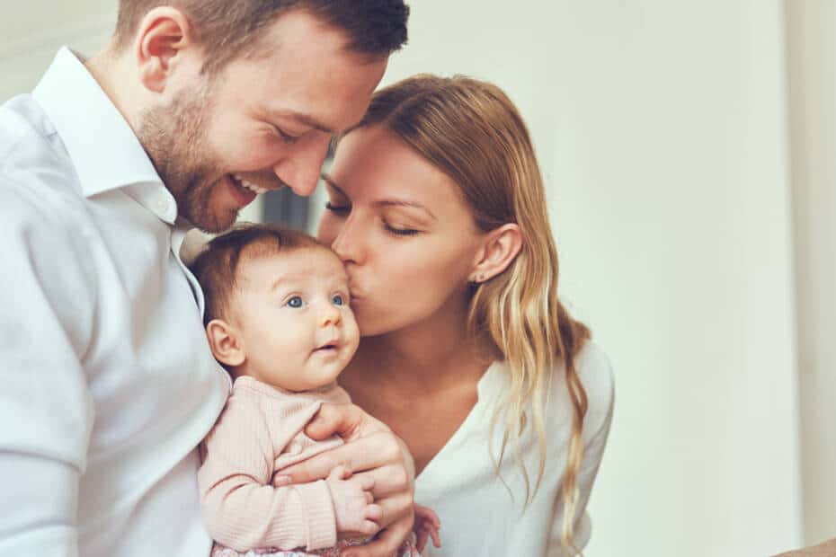 Familie mit Baby