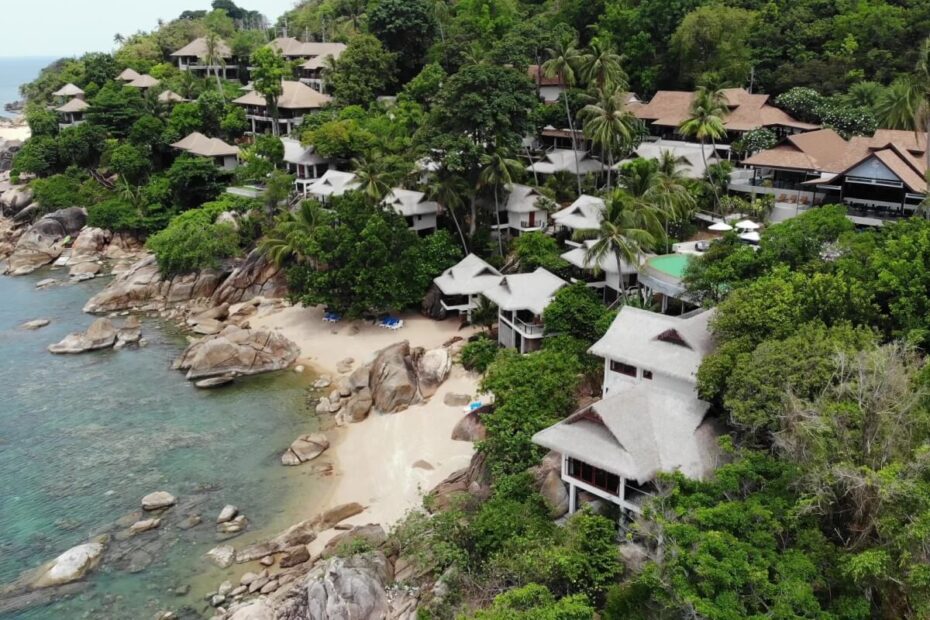 Häuser auf thailändischer Insel