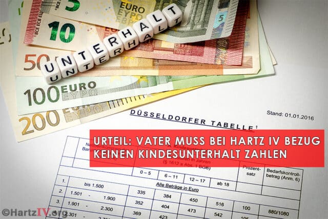 kein unterhalt hartz4