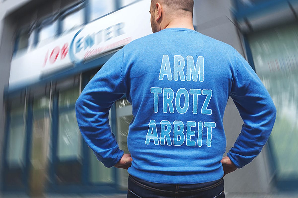 mindestlohn buergergeld armut