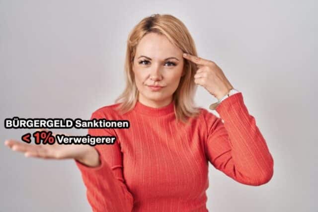 Frau zeugt dumme Idee mit Bürgergeld Sanktionen Totalverweigerer