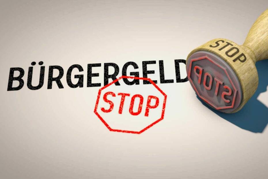 Bürgergeld Stop Stempel