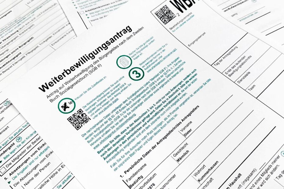 Weiterbewilligungsantrag Jobcenter PDF Vordruck Bürgergeld